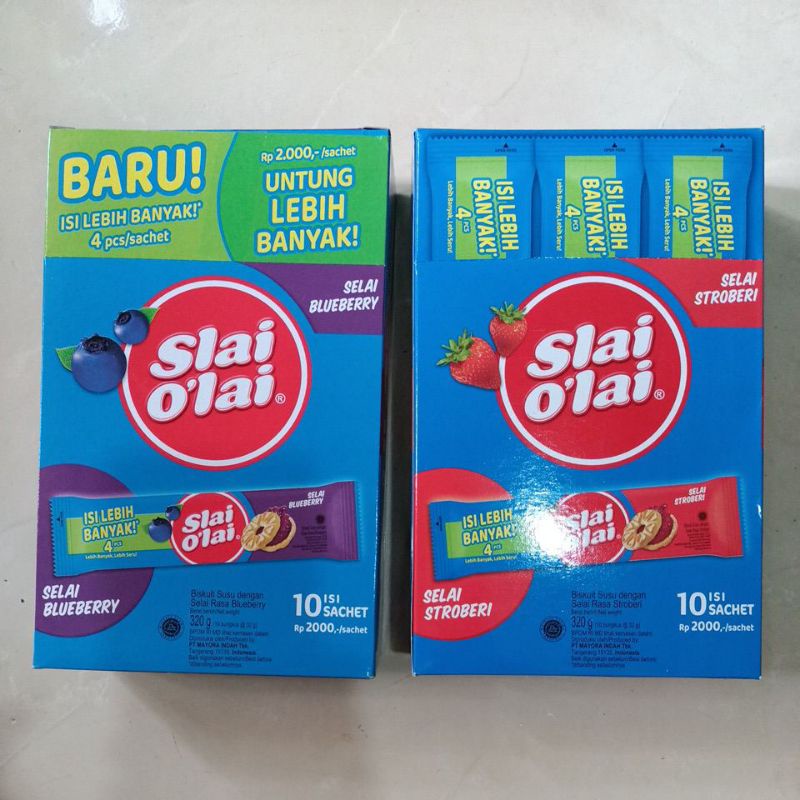 

Slai olai 10pcs per box varian strawberry blueberry dan nanas