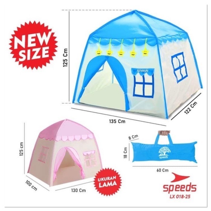 Tenda Camping Anak Rumah Mainan indoor kamar Besar Hadiah Tend Speeds