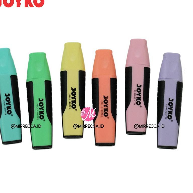 

SET 6 WARNA PASTEL HIGHLIGHTER JOYKO BUNDLING PAKET ALAT TULIS KANTOR SEKOLAH