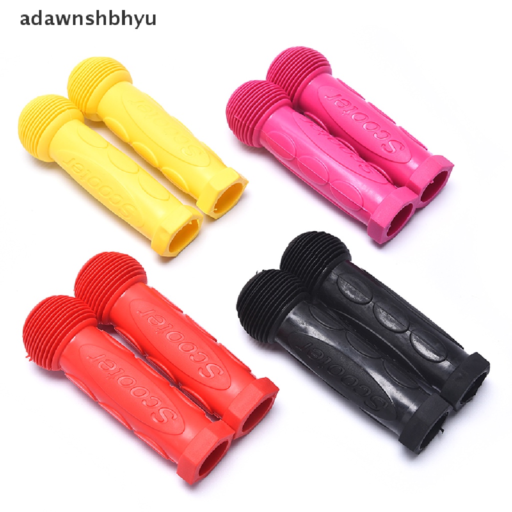 Adawnshbhyu 1pasang Rubber Skateboard Scooter Stang Grips Anak Sepeda Bicycle Grip