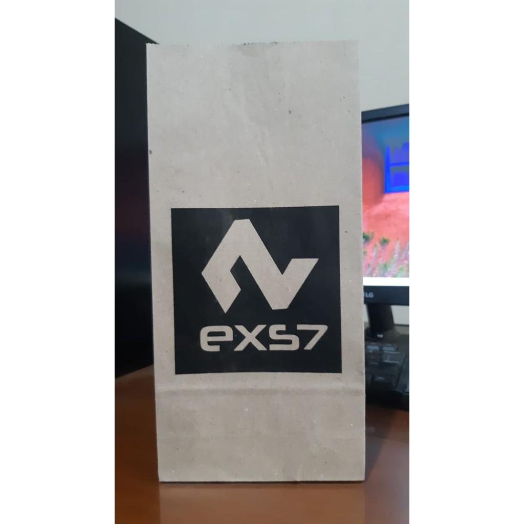 [PAKAI LOGO] Kantong Kertas Putih Custom / Bungkus Makanan / Kantong Roti Desain Sendiri Murah