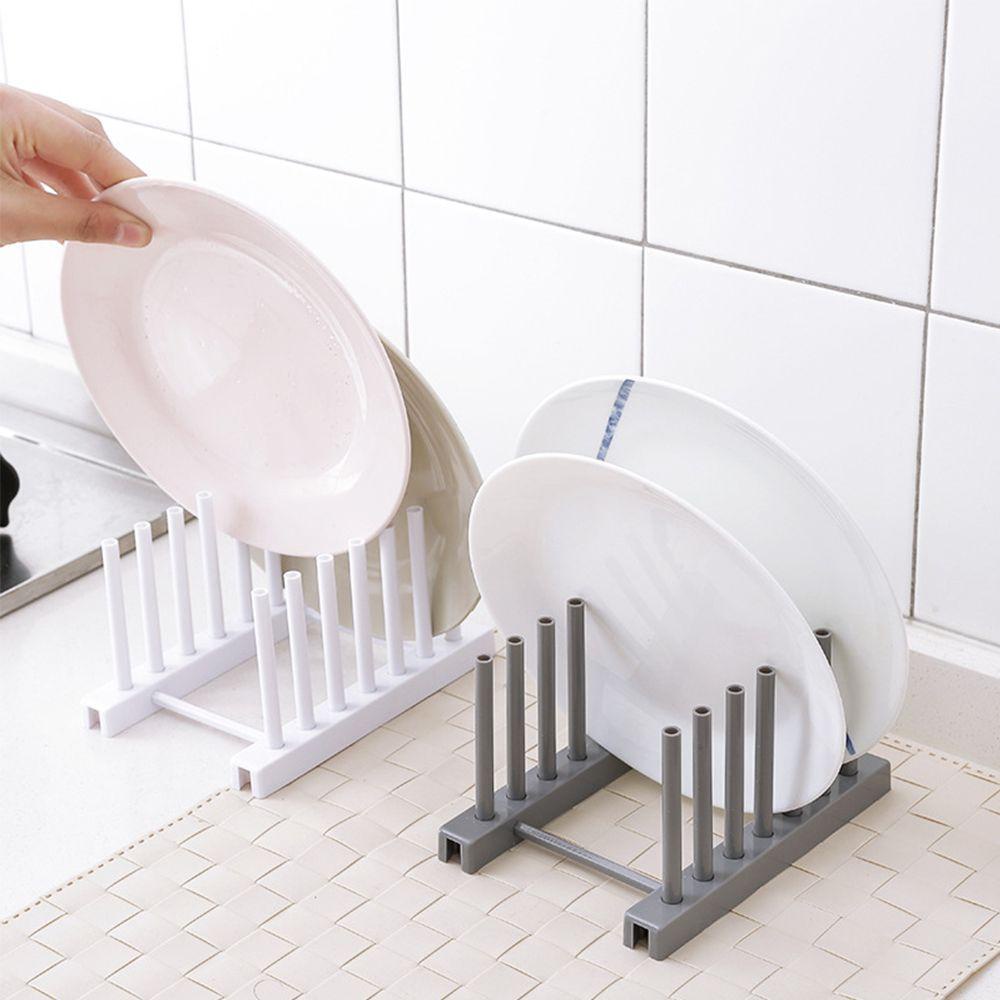 Solighter Tempat Tutup Panci Organizer Reusable Stand Drying Rack Drainer Bowl Cup