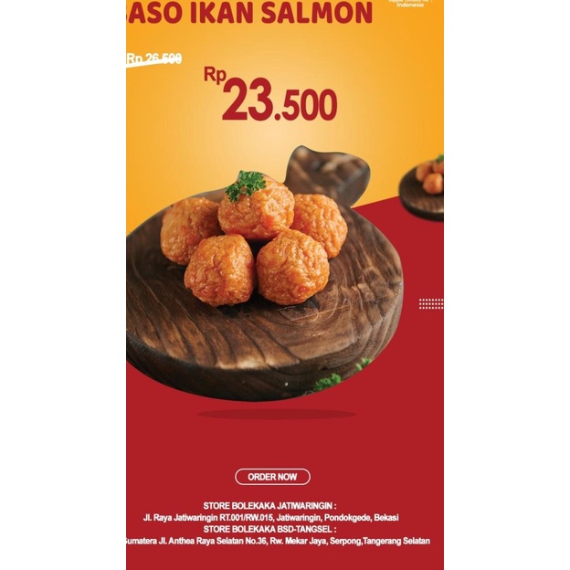 

☊ BASO IKAN SALMON 49 500 GR ISI 30PCS ◌