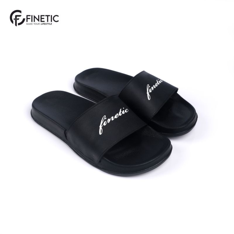 Finetic Sandal Slop Finetic Z 12 Slide Slip on Ringan Anti Licin-5