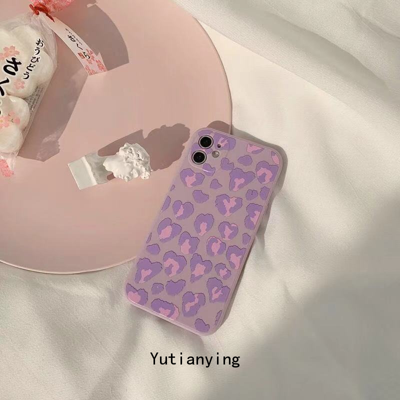 Soft Case Samsung A12 A32 A52 A52s A72 A51 A50 A30 A30s A50s A11 A71 A10S A31 A21s M11 A20s A70 Straight edge Purple Frosted Leopard Soft TPU Cover