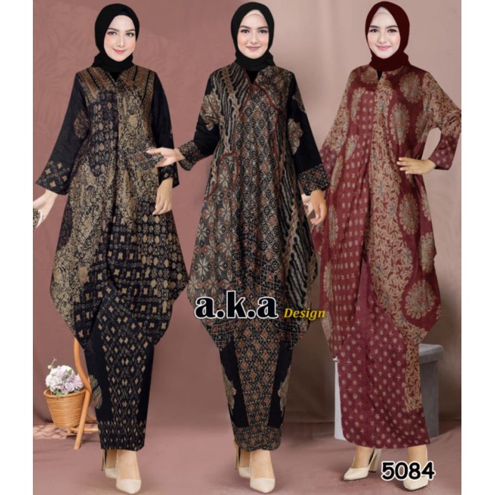 A.k.a design 5084 - SETELAN MARYAM ROK BATIK VISCOSE PREMIUM - BAHAN VISCOSE SEMI SUTRA - PAKAIAN BA