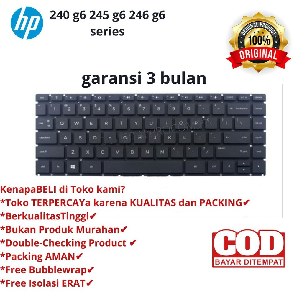 Keyboard hp 240 g6 original product