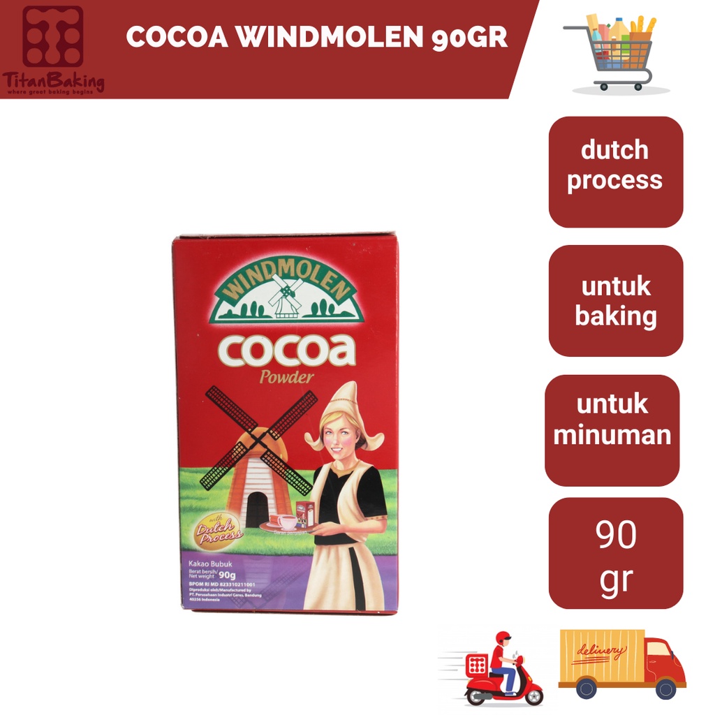 

Cocoa Windmolen 80 Gram / Cokelat Bubuk