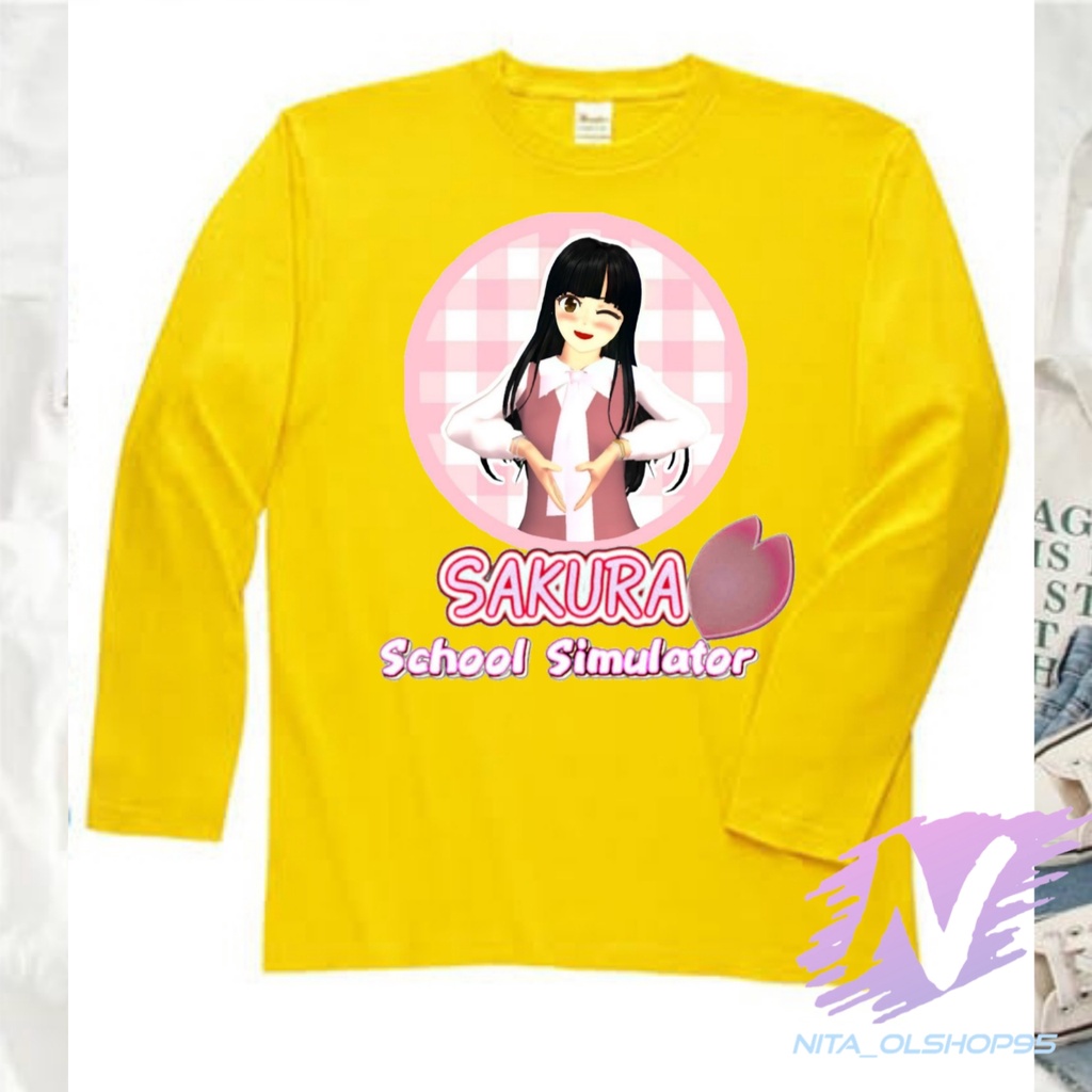 BAJU KAOS ANAK LENGAN PANJANG SAKURA SCHOOL SIMULATOR TERLARIS