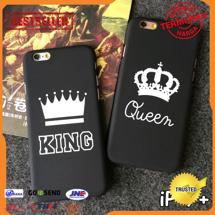CASE HP IPHONE 7 PLUS LUXURY COUPLE KING QUEEN MATTE DOFF HARD CASE