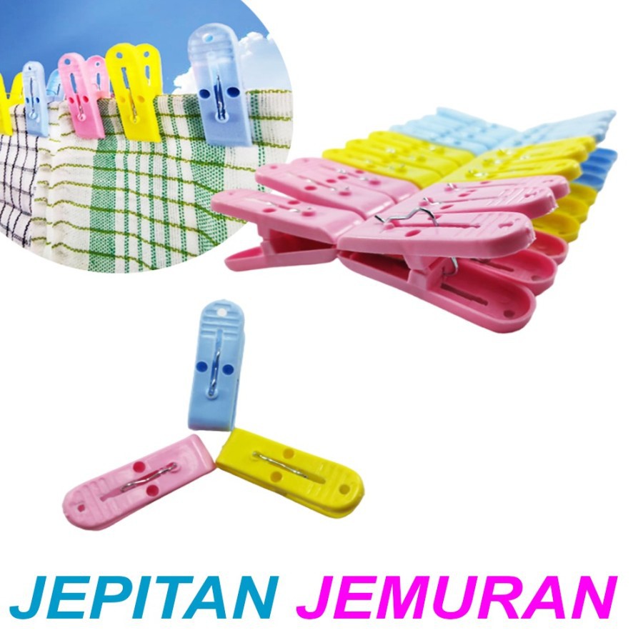 JEPITAN JEMURAN ISI 20PCS/JEPITAN PAKAIAN/JEPITAN PLASTIK WARNA