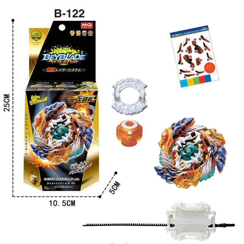 Beyblade Burst B-122 Starter Geist Fafnir 8ab Resmi B122 Japan