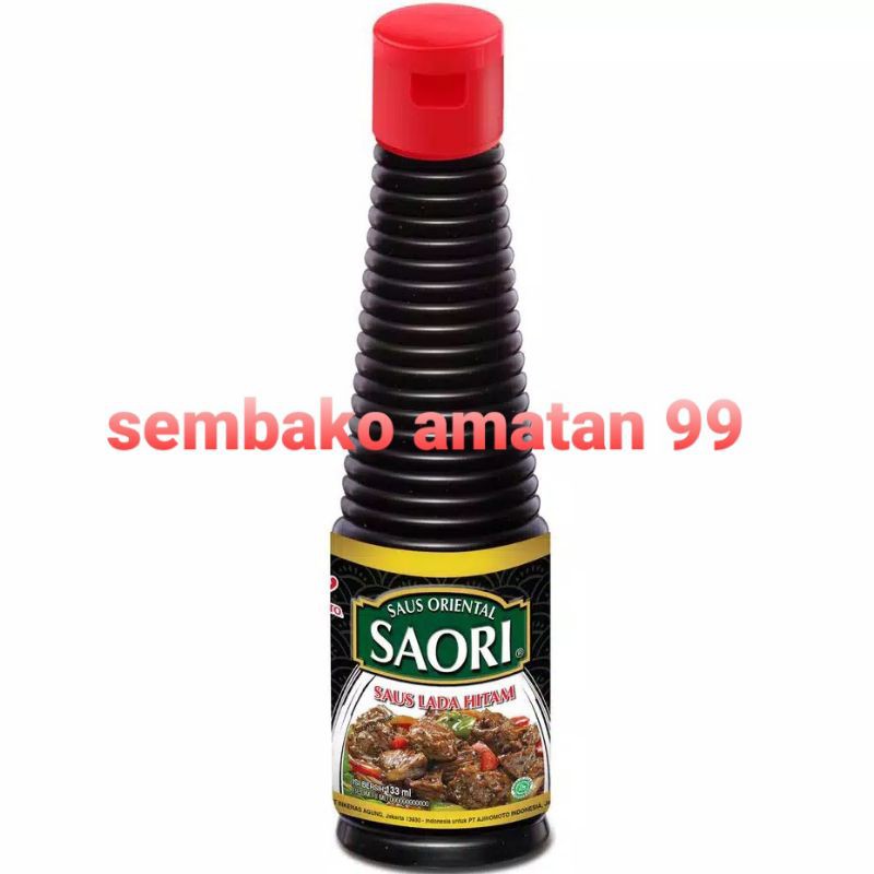 Saori Saus Lada Hitam 133 Ml / SAORI® Saus Lada hitam Botol 133 ml