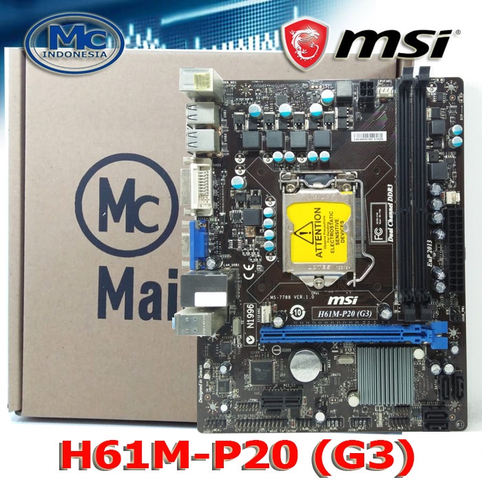 MOBO Motherboard Mainboard H61 Intel LGA 1155 MSI