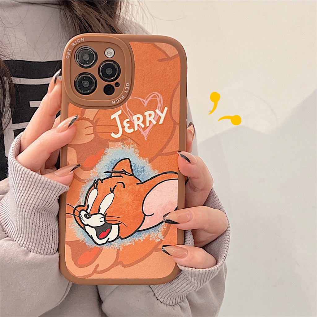 Soft Case Desain Kartun Tom Cat Ase Anti Jatuh Untuk Iphone 13 12 11 Pro Max Xs Max Xr 7 8 Plus Se2020