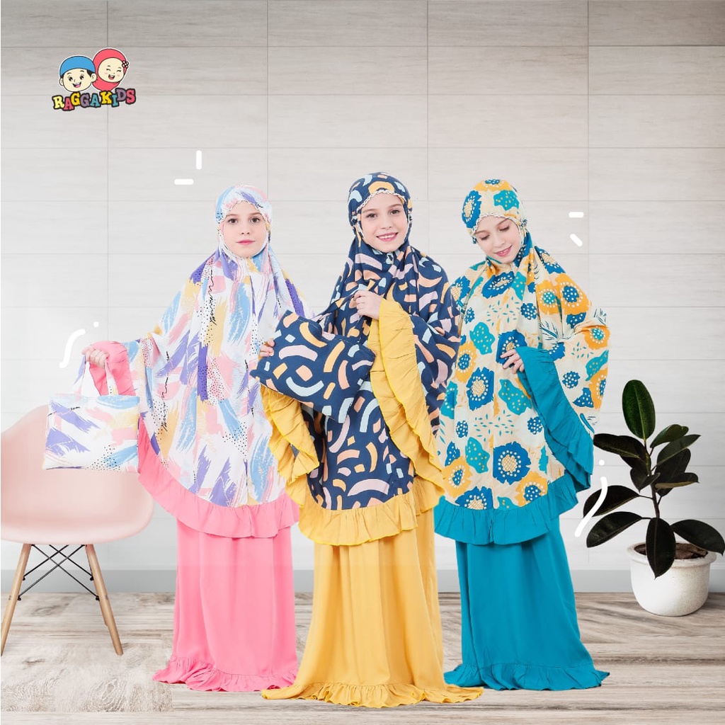 MUKENA ANAK PREMIUM MUKENA BAHAN RAYON  RAGGAKIDS