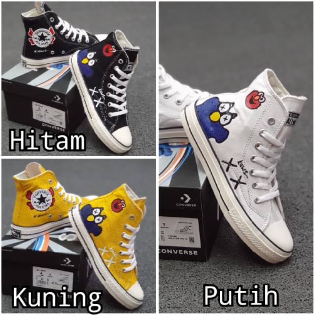 Jual Obral Sepatu Sneakers Wanita X Elmo Kws High Sun Flower Grade