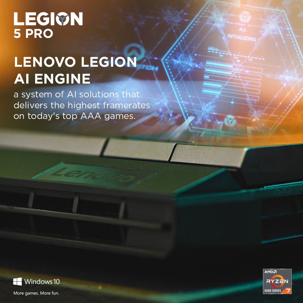 Lenovo Legion 5 Pro - 82JQ00L2ID Ryzen 7 5800H/16GB/1TB SSD/16