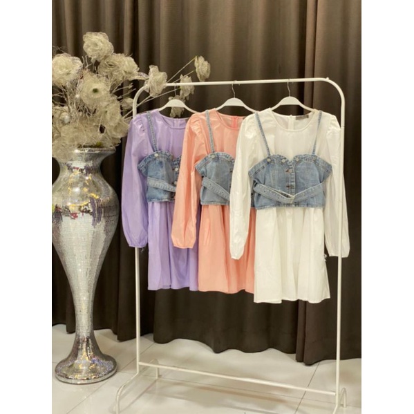 Tunik Rompi jeans vivorie premium/dress vest jeans vivorie premium