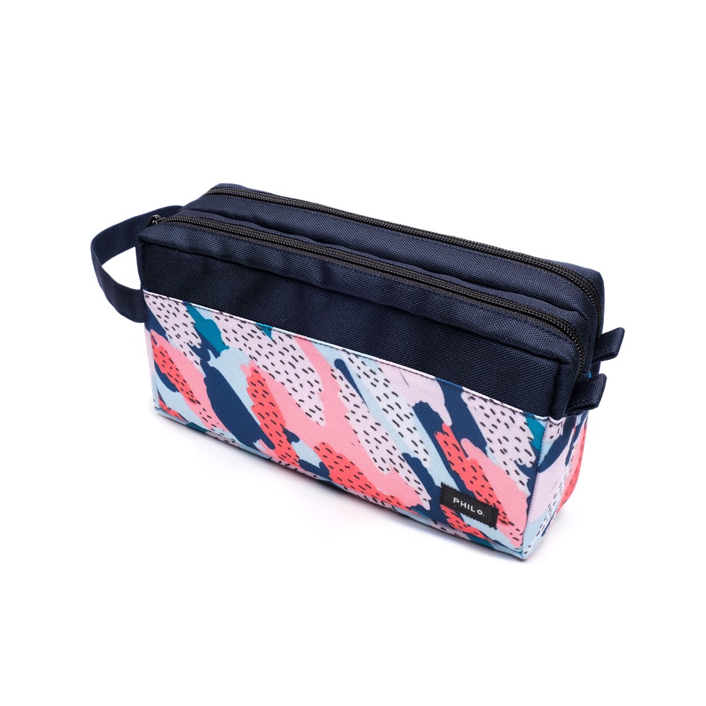 pouch 2 kantong - travel bag hand bag clutch dopp kit PPC1171