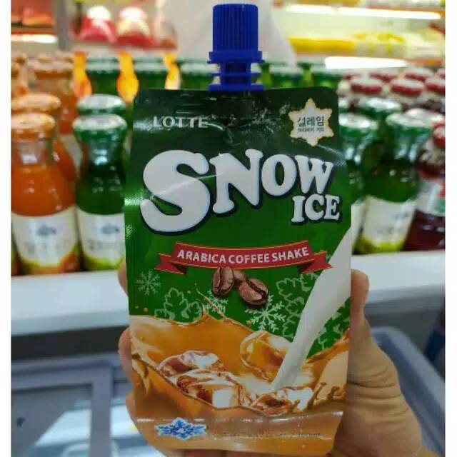 

Lotte Snow Ice Arabica Coffee Shake - Es Rasa Kopi Vanila 160ml - Made In Korea - Korean Drink