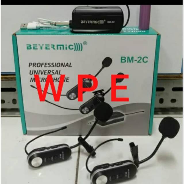 MIC WIRELESS BEYERMIC BM2C/BM 2C HEADSET RECHARGER BATERAI