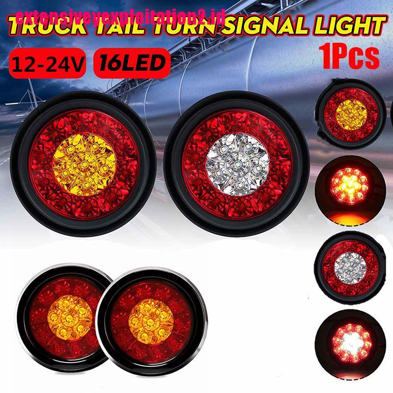 &lt; E2id &amp; &gt; Lampu Sein 16-led 4 &quot;Bentuk Bulat Warna Merah Untuk Truk / Trailer