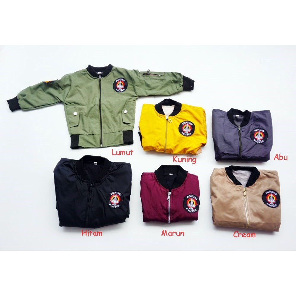 Jaket Bomber Anak XL 4-5Thn Jaket Anak Murah