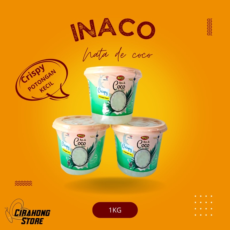 

INACO Nata De Coco Crispy Potongan Kecil 1kg - Inaco Toping Minuman