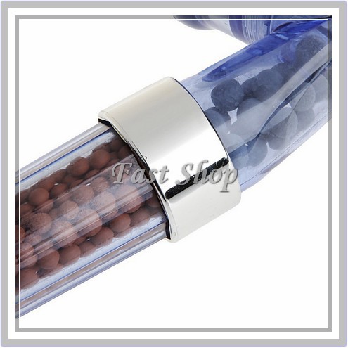 Aerator Shower Head SPA Ionizer Healthy Crystal 3 Mode Selang 140 cm