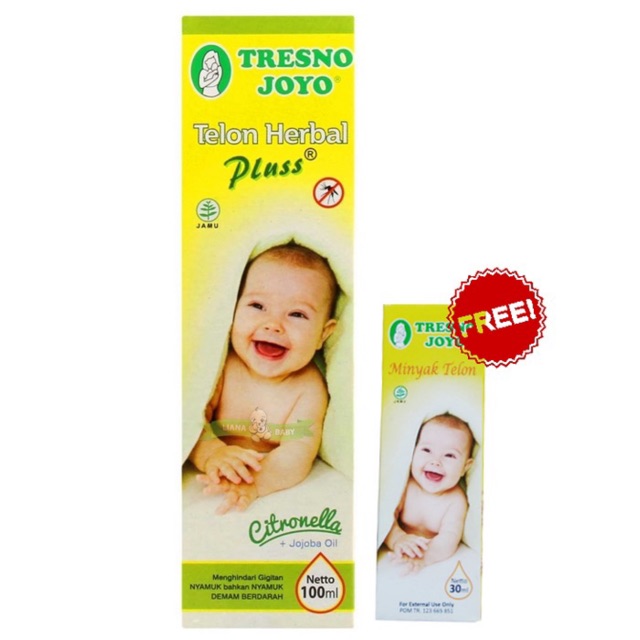 homimart I TRESNOJOYO Tresno Joyo Telon 100ml Free Telon 30ml