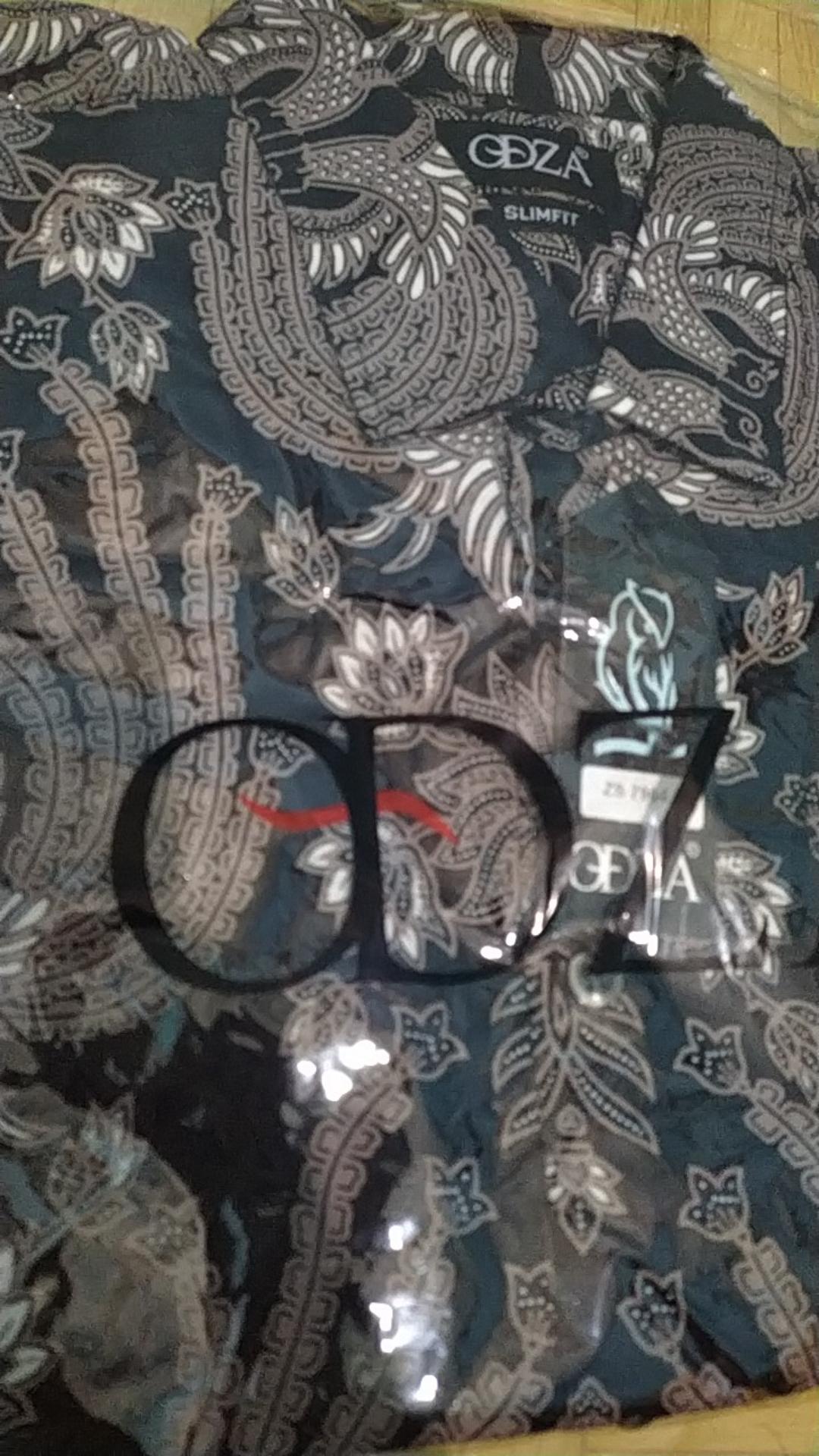 Odza Classic Kemeja Batik Muslim Pria Modis Lengan Pendek Premium Quality Datuserasan