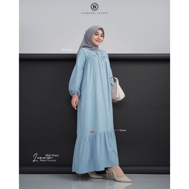 Lunara Midi Dress by Nadheera luxury