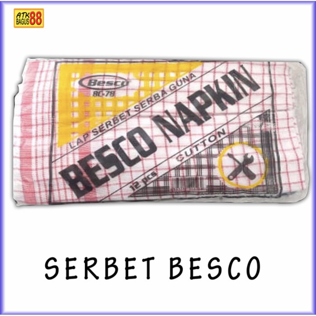 KAIN LAP SERBET BESCO NAPKIN