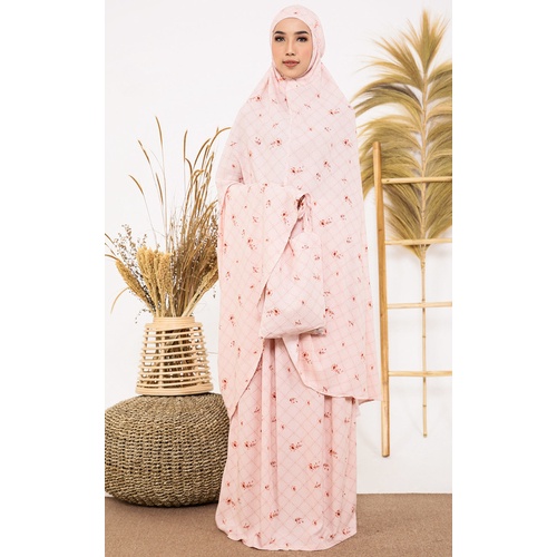 DIARIO - Mukena Rayon Ayudia For HIJUP in Pink