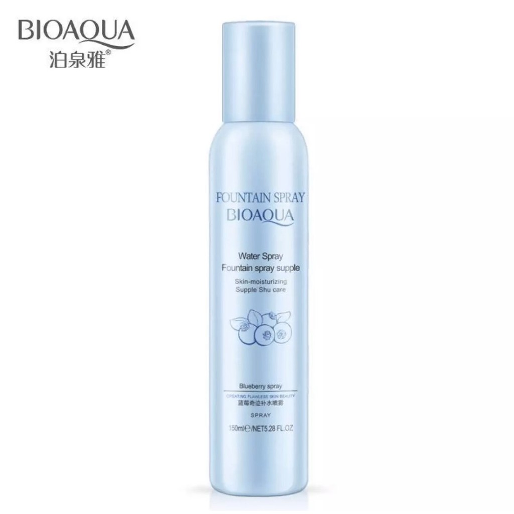 Bioaqua Fountain Spray Blueberry / Face Mist Toner Skin Mild Water - 150ml