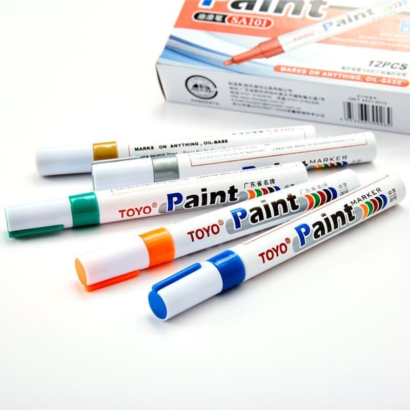 SPIDOL BAN MOBIL MOTOR TOYO PAINT MARKER PEN ORIGINAL OIL BASED MARKER