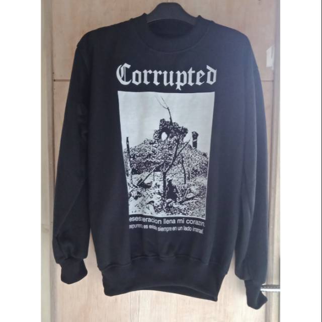 Crewneck band Corrupted (Bisa COD)