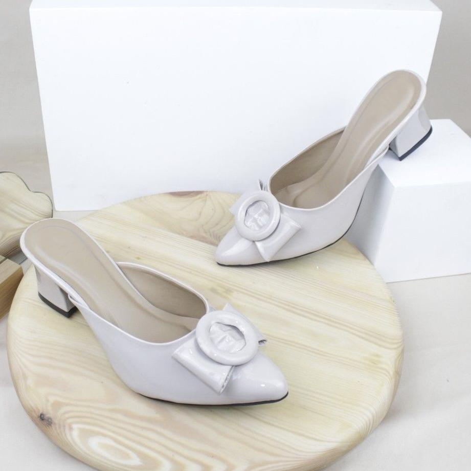 <NuJ ☼> Sepatu wanita High Heels Hak Tahu Terbaru Murah Kekinian/Sandal Hils Mules Terbaru/Sepatu He