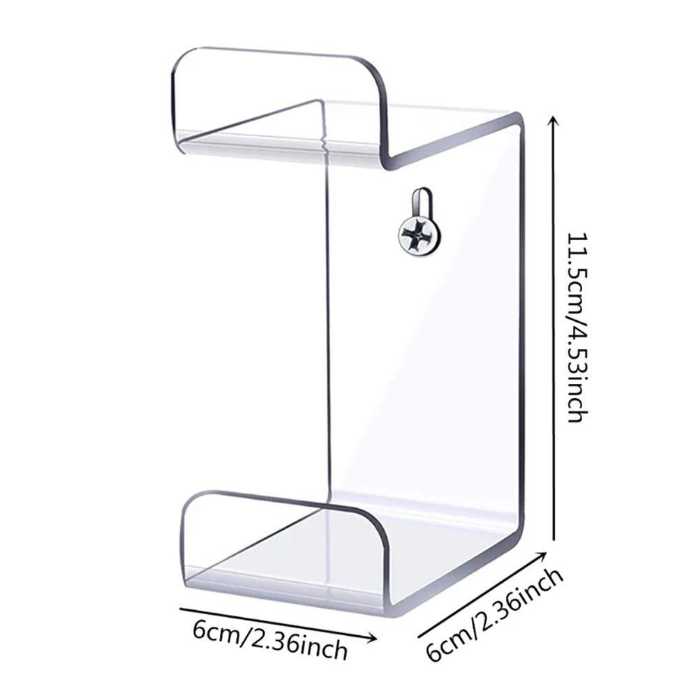 Solighter Headphone Wall Stand Portable Rak Tempel Dinding Rak Kontroler Game Akrilik