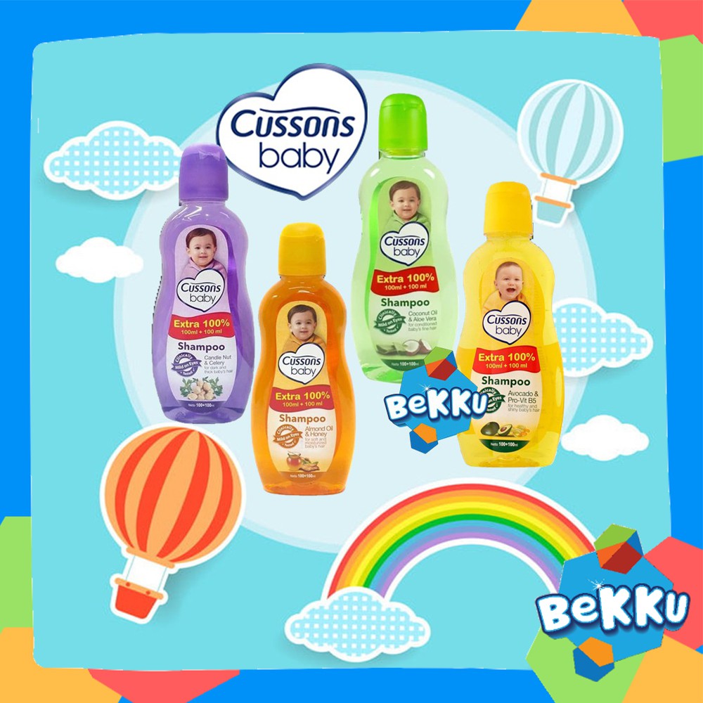 Cussons Baby Shampoo 100ml+100ml & 50ml+50ml  / Cussons Shampoo Bayi / Cusson Baby Shampo / beKKu