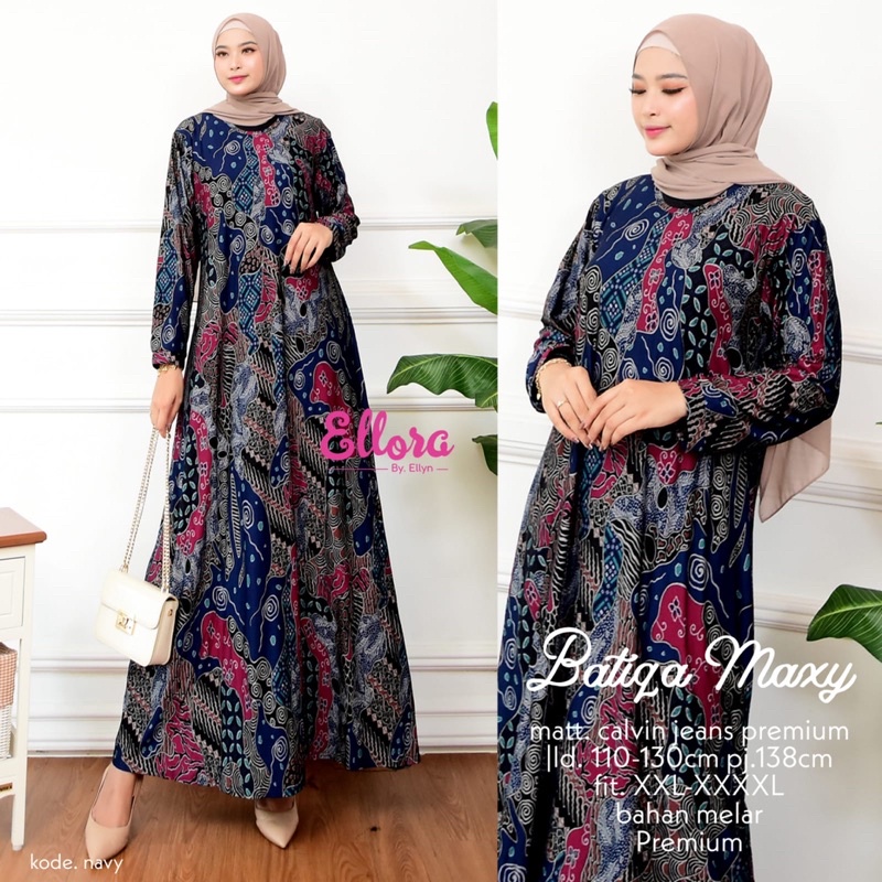 Baju Gamis Terbaru 2021 Ibu Ibu Hamil Muslimah Motif Batik Bulat Bulat Warna Warni Calvin Jeans Ld 110 120 130 Batiqa Ellora Nikisae Adore Kaila Dress Nuha Shopee Indonesia