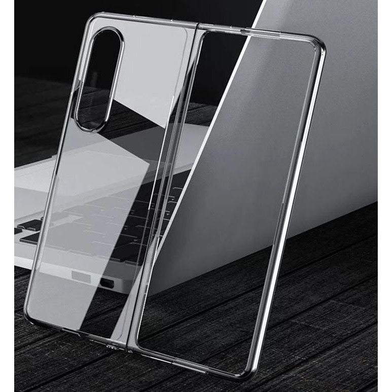 Clear Case Bening Samsung Galaxy Z Fold 4 5G Fold 3 Fold 2 Fold 1 High Premium Transparan Hard Case Anti Kuning