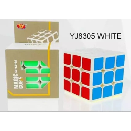 Rubik 3x3 V2 Yongjun WHITEBASE Yj Speed magic cube Guanlong murah