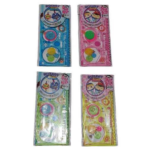 

Penggaris Rotary / Rotari Magic Ruler / Garisan Geometrik 20cm