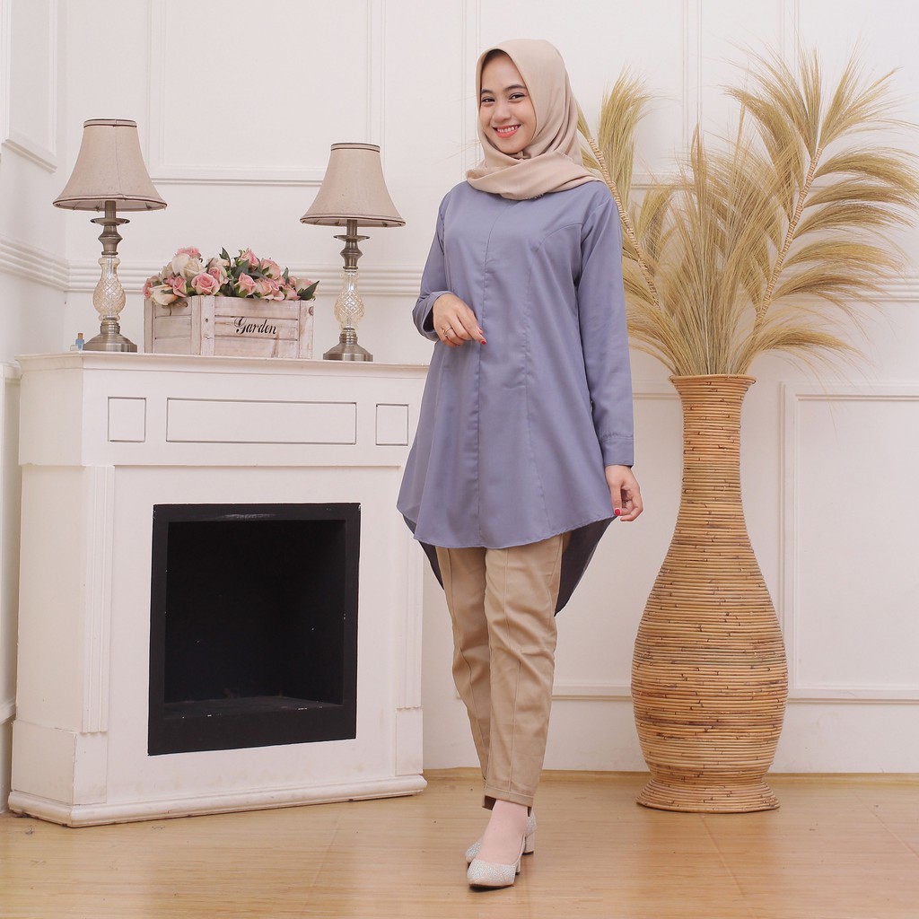 Jual Tunik Toyobo - OOTD - Kemeja - Tunik Kerja - Tunik - Tunik Rayon