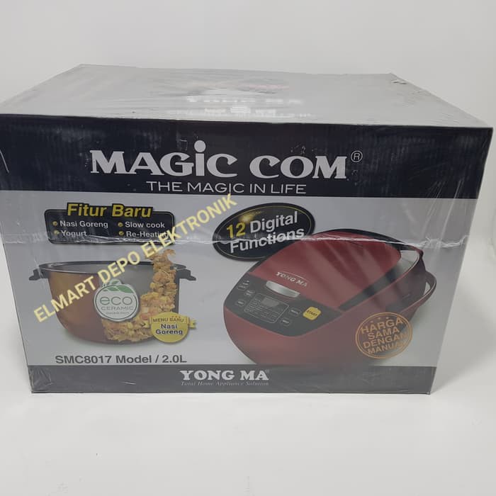 magic com digital 2L YONGMA SMC 8017 /rice cooker eco ceramic SMC8017