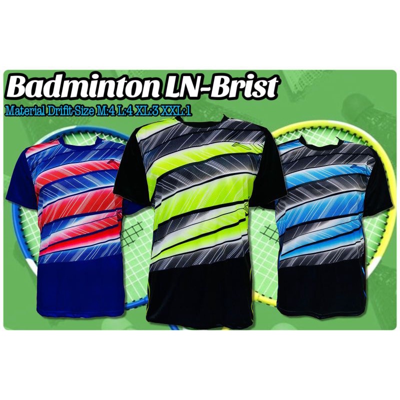 Kaos Badminton / Baju Badminton / Jersey Badminton / Atasan Badminton / Kaos Voli Badminton Pria Wan
