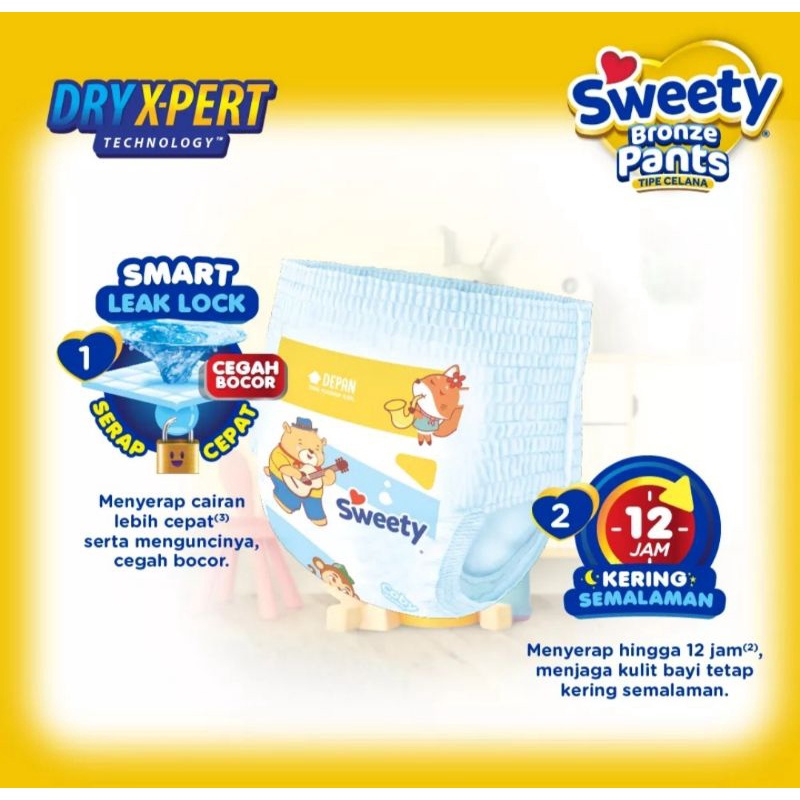 SWEETY BRONZE PANTS DRY X-PERT REGULAR PACK / POPOK CELANA