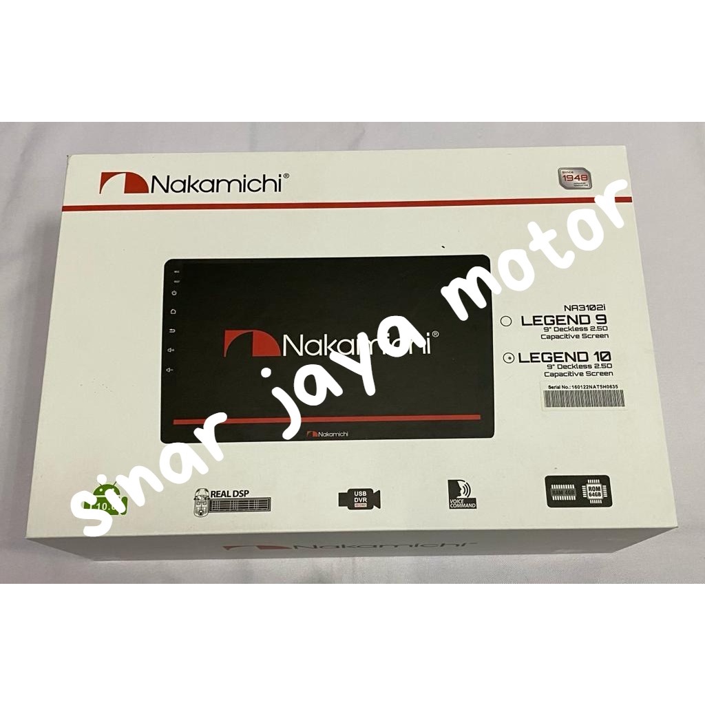 Head Unit Android NAKAMICHI LEGEND NA3102i 10 inch